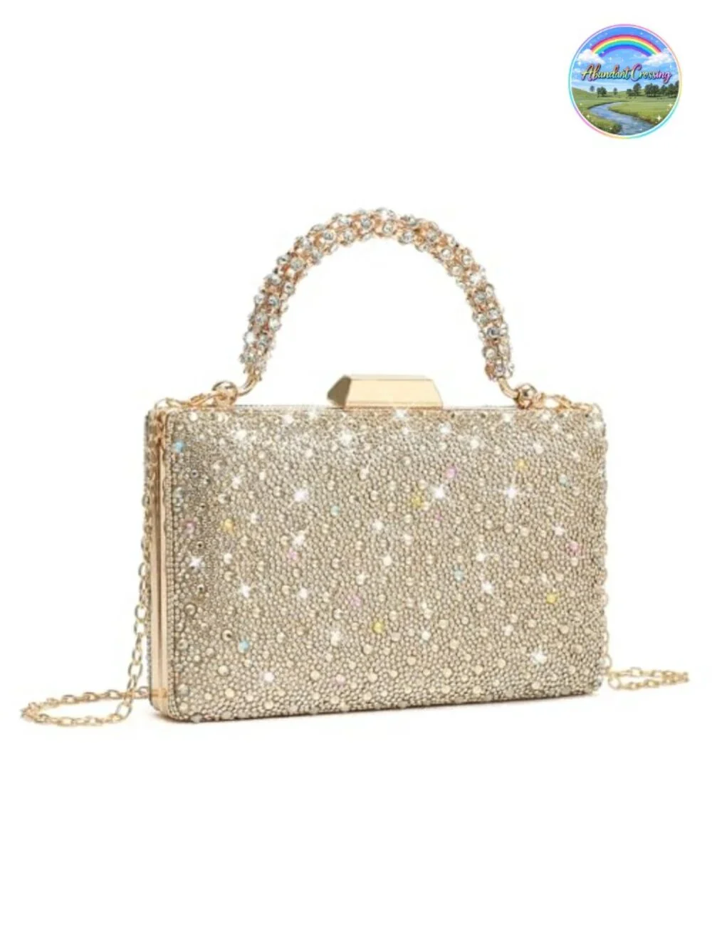 Crystal Rhinestone Evening Clutch Bag for Wedding Prom Party